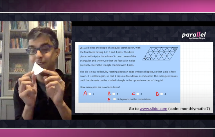 Screen capture of a Parallel Circles live event